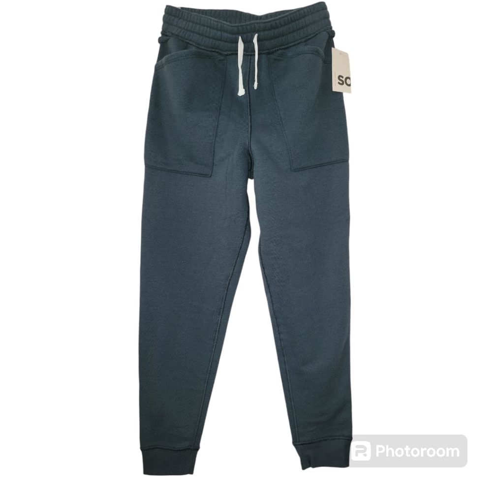 SO Adaptive Favorite  Fleece Girls Jogger Pants L(10/12), Bluish Black, NWT
